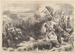 Un régiment noir en action de Harpers Weekly, 14 mars 1863 - Thomas Nast