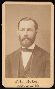 Portrait de Philip Reese Uhler 1835-1913, vers 1860