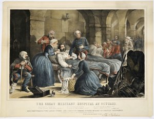 Le grand hôpital militaire de Scutari, imprimé par Stannard und Dixon, 24 février 1855