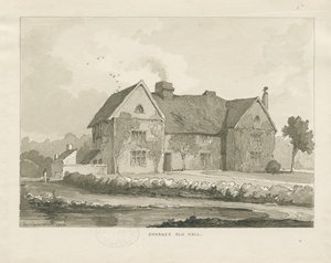 Charnes Hall: dessin sépia - Thomas Peploe Wood