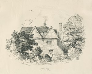 High Offley - Park Hall (dessin à la plume et encre)