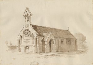 Stafford - Chapelle de Salt [St. James] : dessin à la plume et au lavis, 1840 - Thomas Peploe Wood