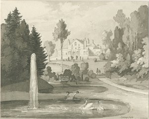 Stone - Spring Vale : dessin au lavis sépia