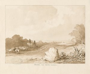 Trysull - "Pierre de guerre près de Seisdon Common" - Thomas Peploe Wood