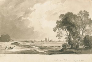 Weston-on-Trent - Vue lointaine - Thomas Peploe Wood