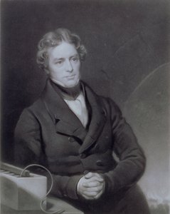 Portrait de Michael Faraday (1791-1867) gravé par Henry Cousins vers 1841