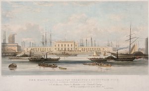 Le Terminus Ferroviaire de Blackwall et le Quai de Brunswick, Blackwall, Poplar, Londres