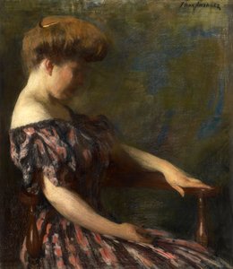 Une robe fleurie, 1906 - Thomas Pollock Anshutz