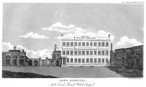 Hôpital des Juifs, Mile End Road, Whitechapel, Londres, fin XVIIIe ou début XIXe siècle - Thomas Prattent
