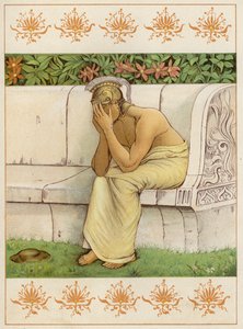 Persée pleurant, ayant tué Akrisios (lithographie en couleur)