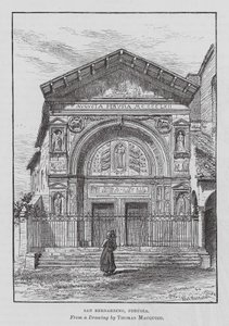 San Bernardino, Pérouse (gravure) - Thomas Robert Macquoid