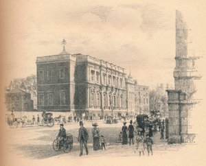 Extérieur de la Salle des Banquets, Palais de Whitehall, 1902