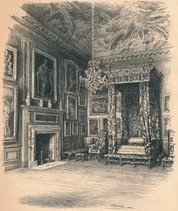 Chambre de la Reine Anne, Palais de Hampton Court, 1902