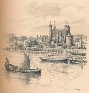 La Tour de Londres depuis Tower Bridge, 1902 - Thomas Robert Way