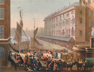 Marché aux poissons de Billingsgate, 1808, 1944