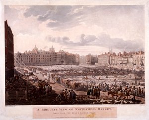 Marché de Smithfield, Londres, 1811