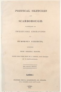 Page de titre, de Poetical Sketches of Scarborough, 1813