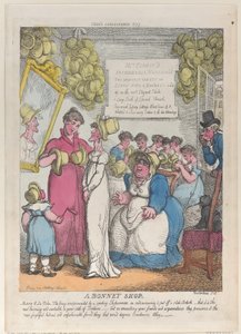 Une boutique de bonnets, 15 mai 1810 - Thomas Rowlandson