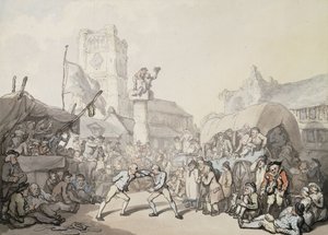 Un match de lutte cornique - Thomas Rowlandson