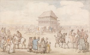 Une réunion hippique très fréquentée - Thomas Rowlandson