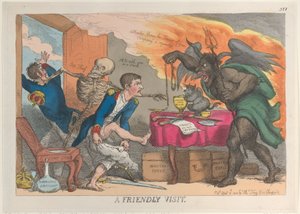 Une visite amicale, 16 avril 1814 - Thomas Rowlandson