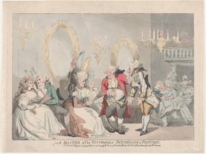 Un maître de cérémonie présentant un partenaire, 24 novembre 1795 - Thomas Rowlandson