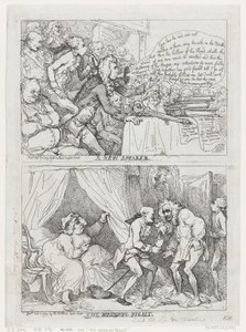 Un nouveau président et la nuit de noces, 7 février 1789 - Thomas Rowlandson