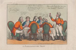 Un Toast Parlementaire, 2 mars 1809 - Thomas Rowlandson