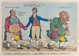 Une esquisse grossière des temps délinéée par Sir Francis Burdett, 1810 - Thomas Rowlandson