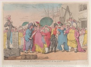 Une vente de beautés anglaises aux Indes orientales - Thomas Rowlandson