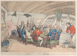 Une cabine confortable, ou Port Admiral, 21 juin 1808 - Thomas Rowlandson