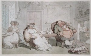 Un baiser volé - Thomas Rowlandson