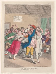 Un mariage de tailleurs - Thomas Rowlandson