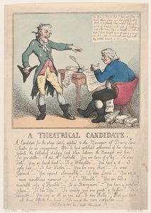 Un candidat théâtral, 1797