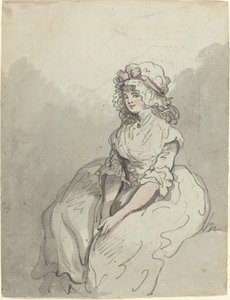 Une jeune beauté anglaise - Thomas Rowlandson