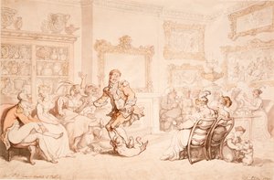 Une réception chez la duchesse douairière de Portland, 1703 - Thomas Rowlandson