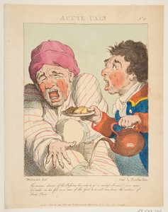 Douleur aiguë, Le Brun travesti, ou Caricatures des passions - Thomas Rowlandson