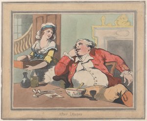 Après le dîner, 22 octobre 1789 - Thomas Rowlandson