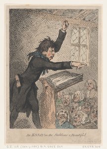 Un essai sur le sublime et le beau, 10 avril 1792 - Thomas Rowlandson