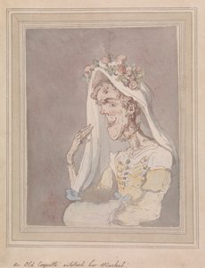Une vieille coquette a dépassé son marché - Thomas Rowlandson