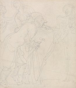 Un vieil homme nargué par la mort - Thomas Rowlandson