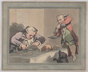 Au dîner, 1790 - Thomas Rowlandson