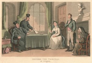 Devant le tribunal à Avignon - Thomas Rowlandson