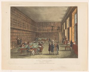 Bibliothèque de la Royal Institution, rue Albemarle - Thomas Rowlandson