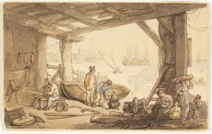 Constructeurs de Bateaux - Thomas Rowlandson