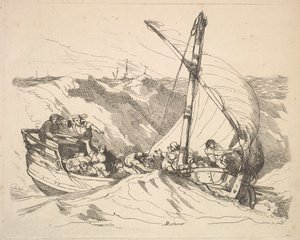 Bateau dans une tempête en mer, 1784-88 - Thomas Rowlandson