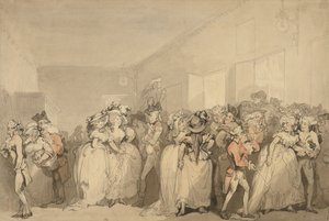 Chaises longues en box-lobby - Thomas Rowlandson