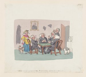 Académiciens de Noël jouant au whist - Thomas Rowlandson
