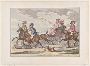 Les citadins se promenant un dimanche, 1799 - Thomas Rowlandson