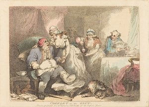 Confort dans la goutte - Thomas Rowlandson